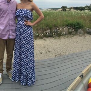 Mahi Gold Sunset Maxi Dress